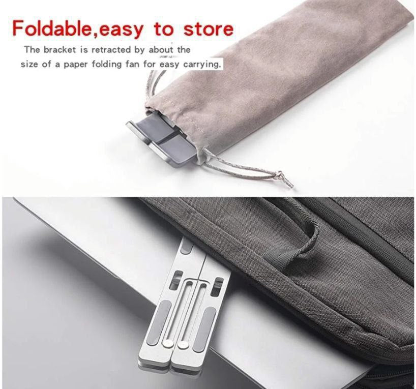 حامل لاب توب معدني قابل للطي